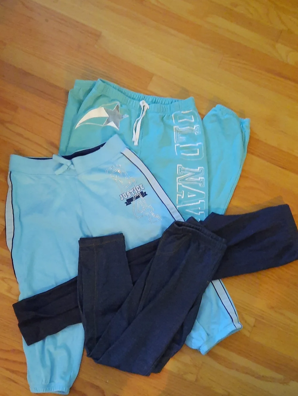 14 - 16 Justice Old Navy Sweatpants and Leggings Jegging. Lot Of 4. Bundle.